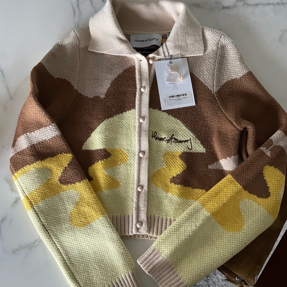 HOUSE OF SUNNY Dunes Tripper Cardigan Sweater.